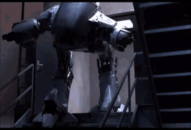 ED209 failing on stairs